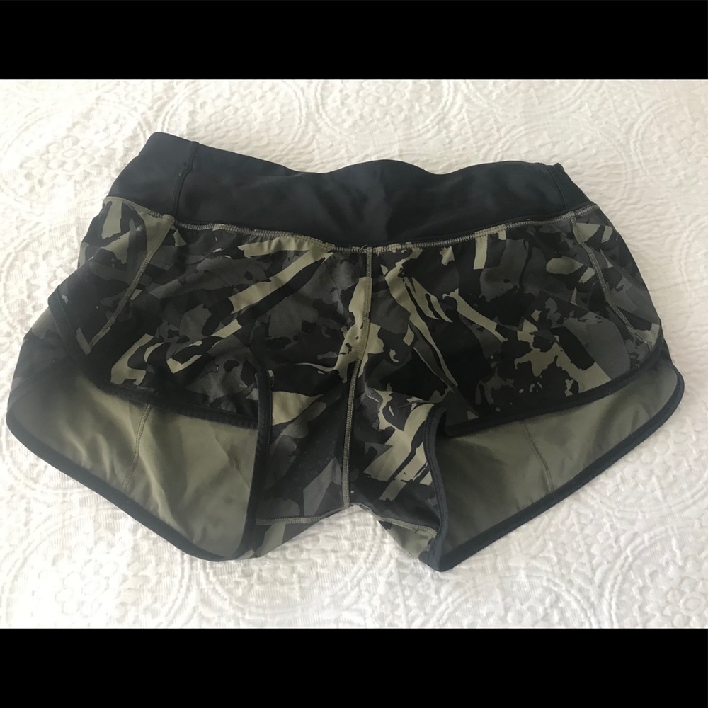 Lulu Lemon Athletics Camo Speed Shorts